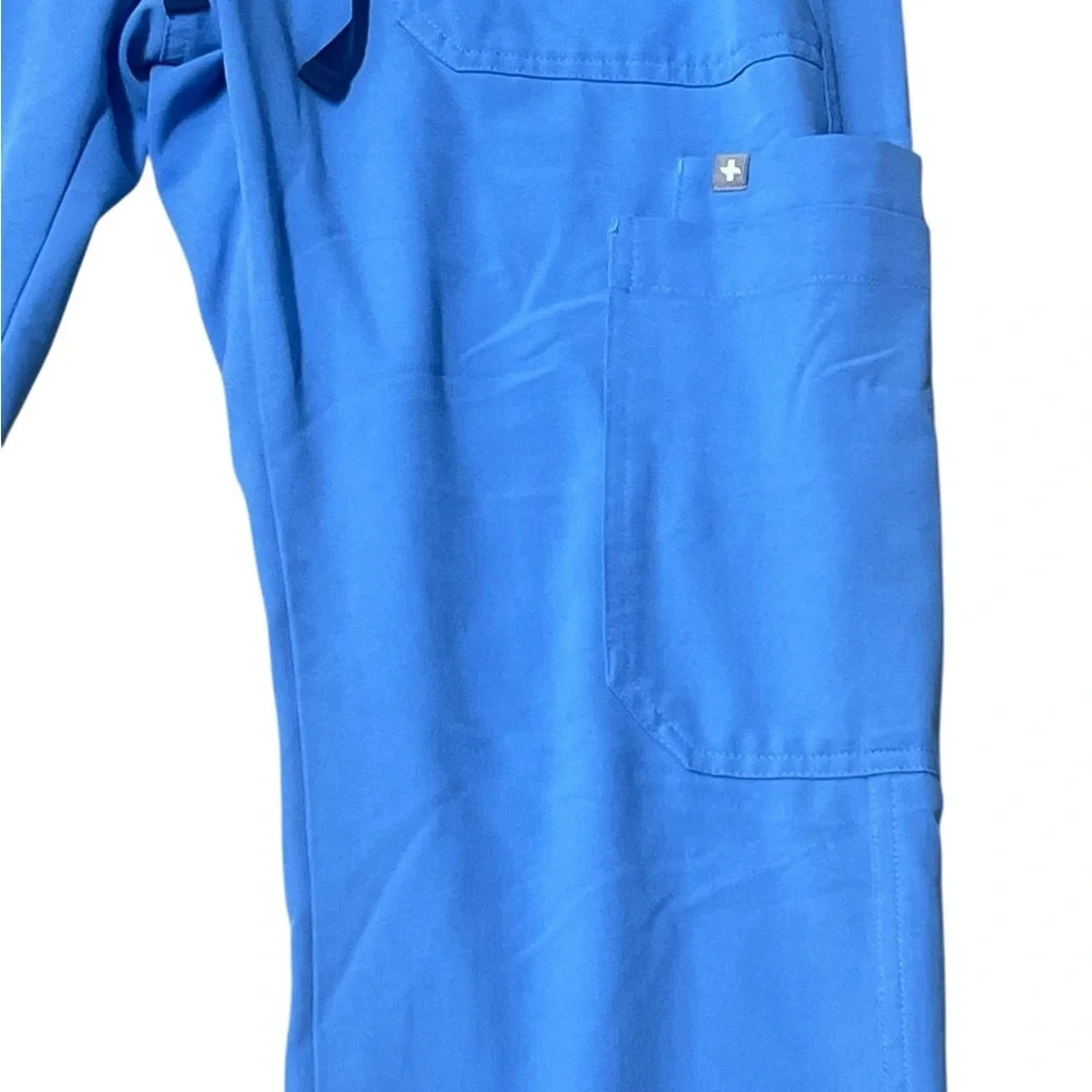 Figs men’s technical series TM3001 blue Cairo cargo drawstring waist scrub pant